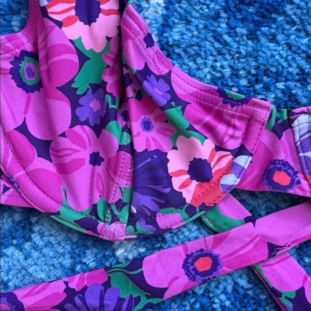 SNRKLBR Magenta Bloom Bikini - Picture 5 of 11